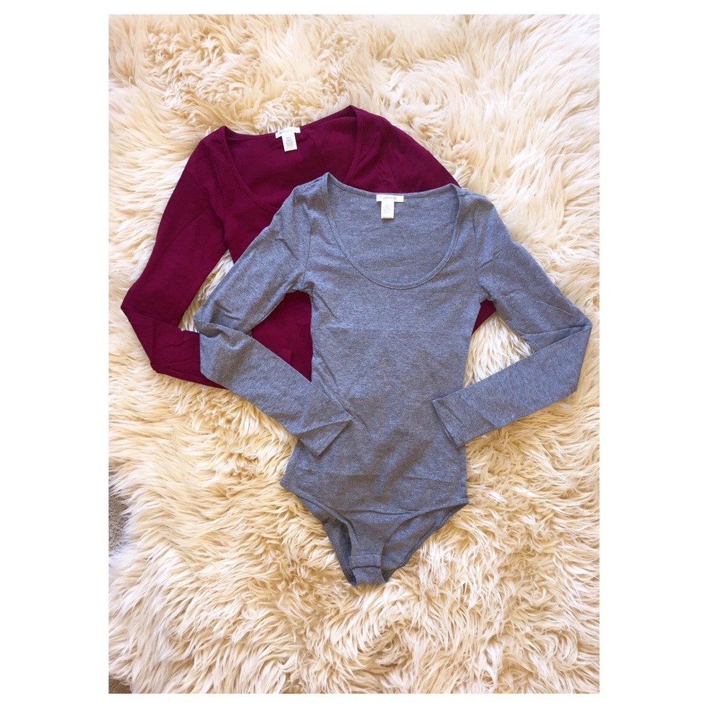 Long sleeve cotton Bodysuit cotton and spandex new